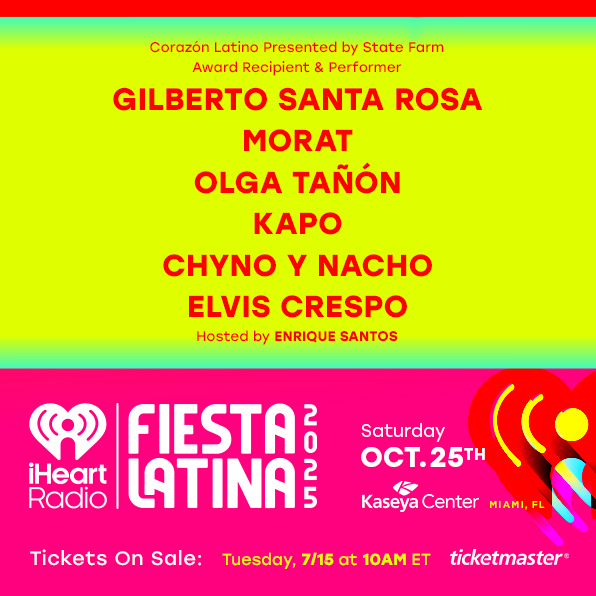 iHEARTMEDIA ANNOUNCES RETURN OF “iHEARTRADIO FIESTA LATINA” TO KASEYA CENTER