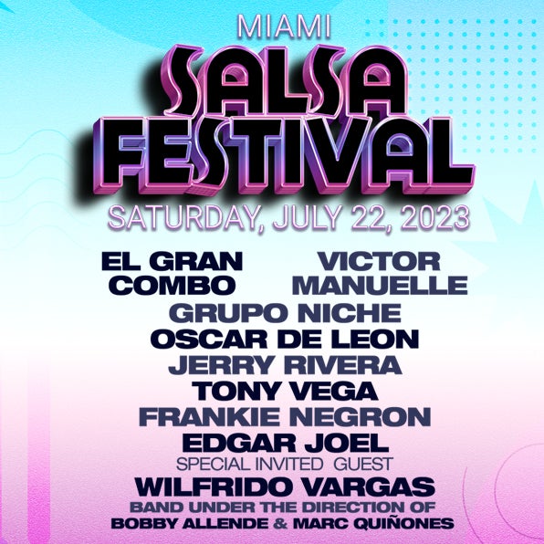 More Info for MIAMI SALSA FESTIVAL ANNOUNCES SHOW COMING TO KASEYA CENTER