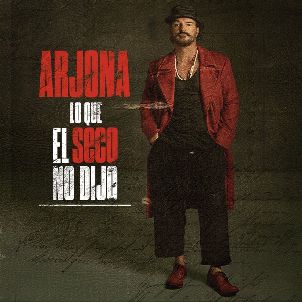 RICARDO ARJONA ANNOUNCES HIS “LO QUE EL SECO NO DIJO TOUR” COMING TO KASEYA CENTER