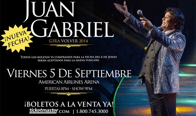 Juan Gabriel - Gira Volver 2014